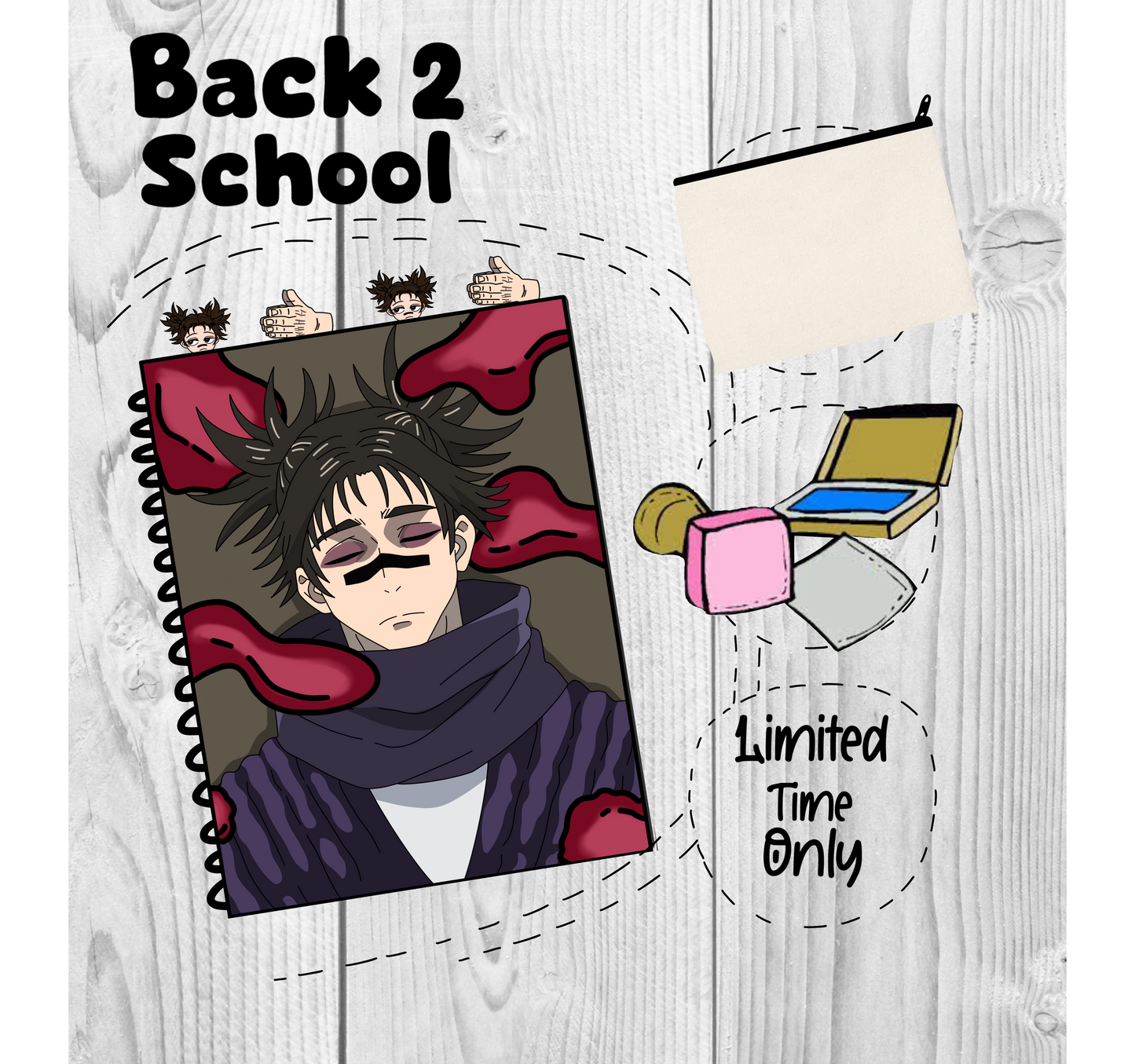 Choso (JJK) Back to school bundle