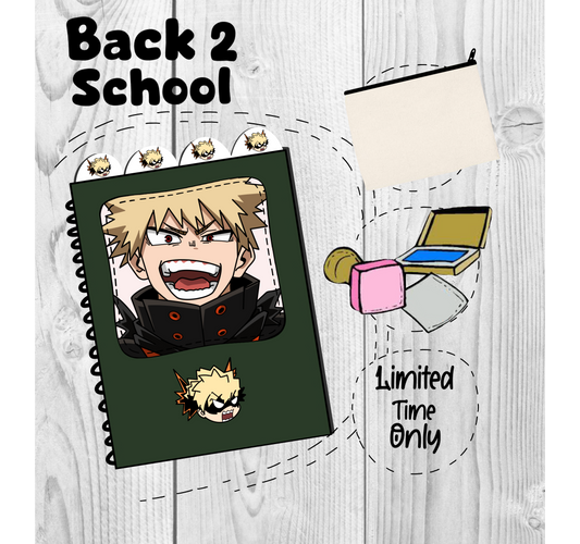 Bakugo (BNHA) Back to school bundle