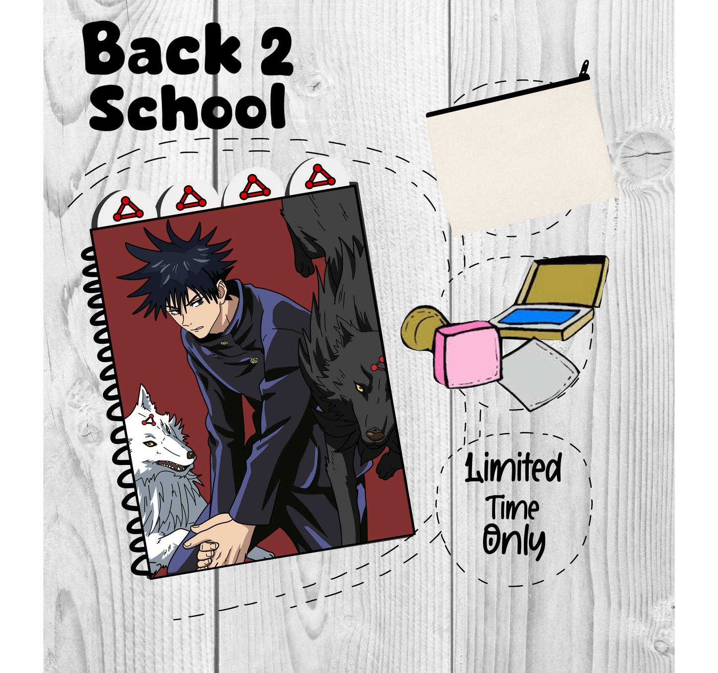 Megumi  (JJK) Back to school bundle