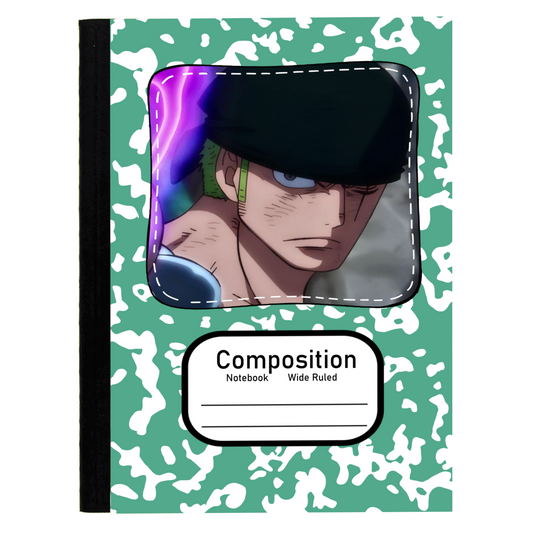 Zoro (OP Pirates) Composition notebook Camo