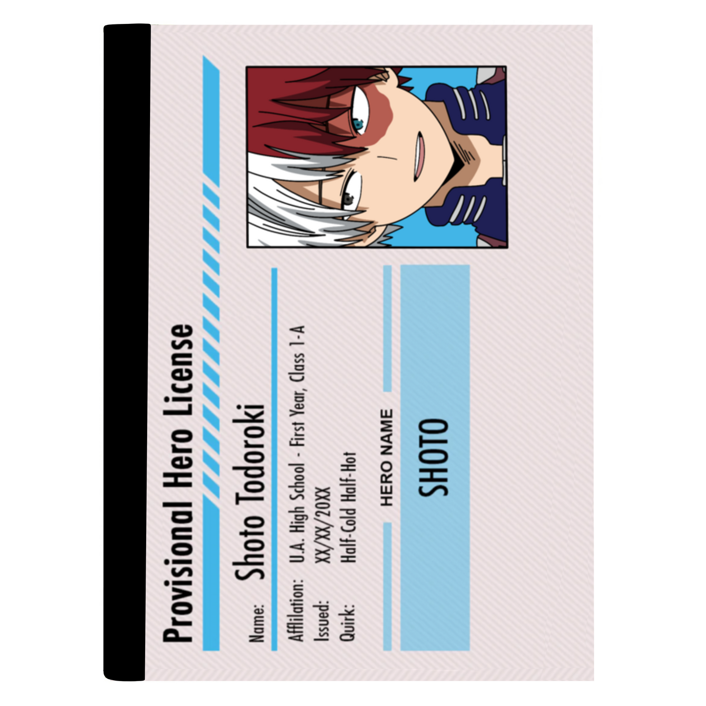 Todoroki (BNHA) Composition notebook Full art