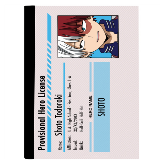 Todoroki (BNHA) Composition notebook Full art