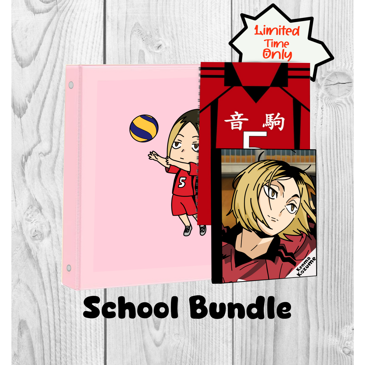 Kenma (Hi Q) Anime Binder bundle