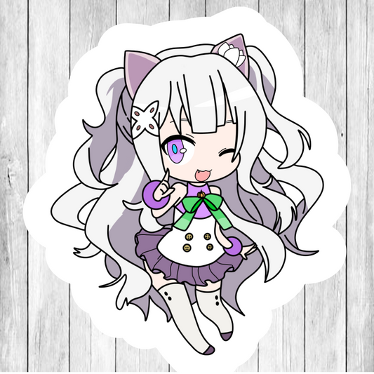 Emilia (Halloween) STICKER